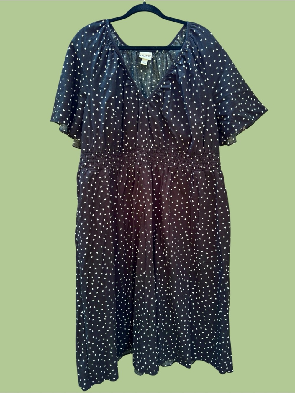Ava & Viv Heart Print Dress